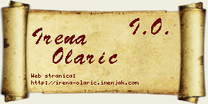 Irena Olarić vizit kartica